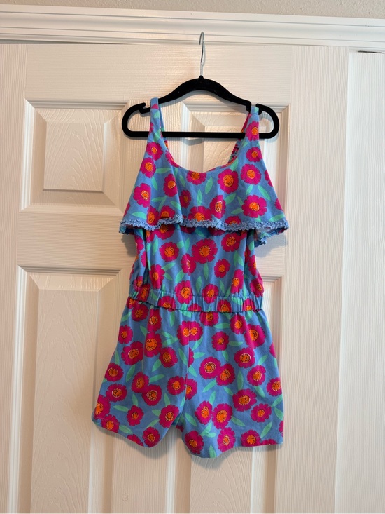 kate spade Other - kate spade Blue Floral Girls' Romper with Pink Flowers